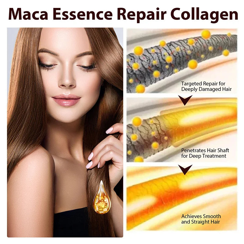 Collagen Keratin Hair Mask For Dry & Damaged Hair Revitalizing Hair Straighten Soft Smooth Moisturize Hair Treatment Hair Care