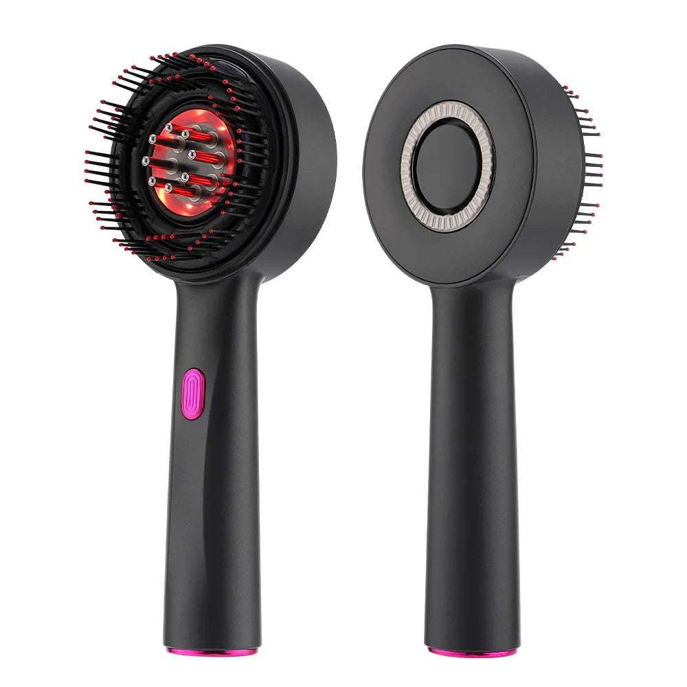 Electric Hair Regrowth Brush with Infrared Light Machine Acupoint Scalp Massage Anti-Hair Loss Exercise Hair Scrubber Combs